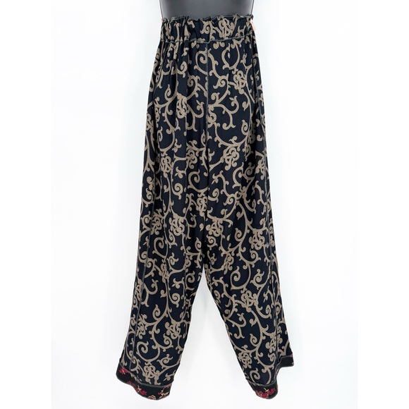 Vintage Nothing Matches Artsy Mixed Print Lagenlook Straight Leg Pants Size 1 - Picture 11 of 12